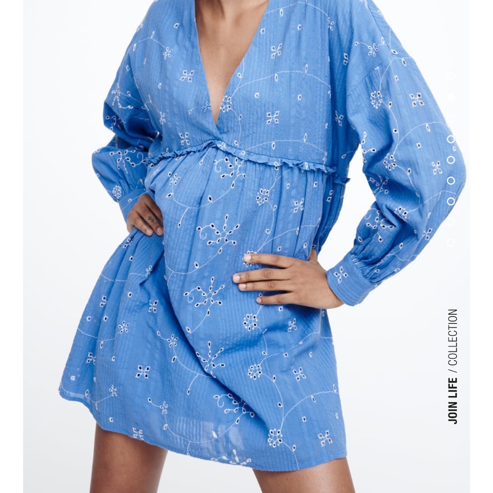 NWOT ZARA Blue Mini Dress